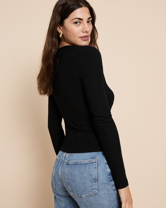 Soft Lounge Long Sleeve Button Up