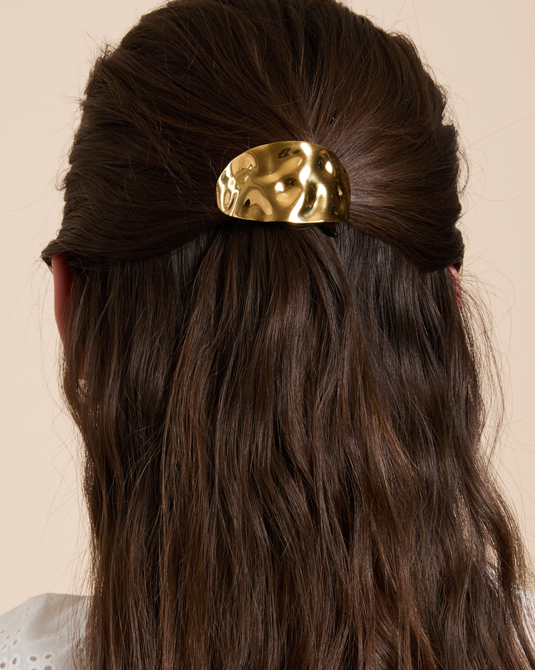 Textured Metallic Hair Tie