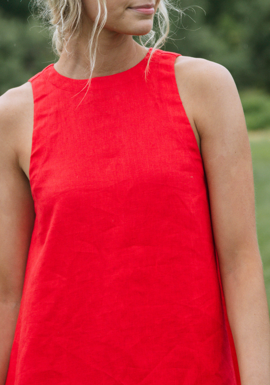 Zinnia Linen Mini Dress