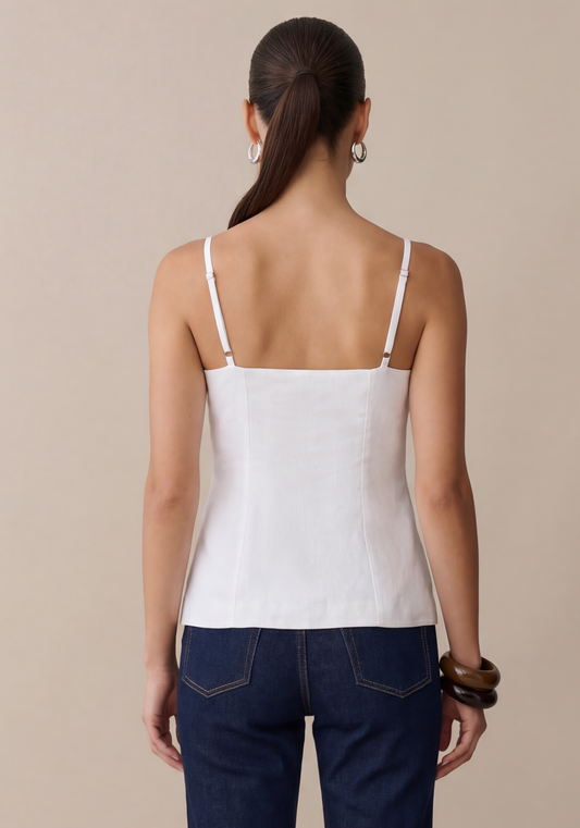 Cecille Linen Top