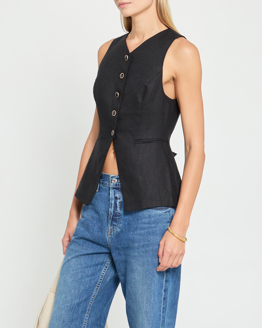 Annabel Linen Vest