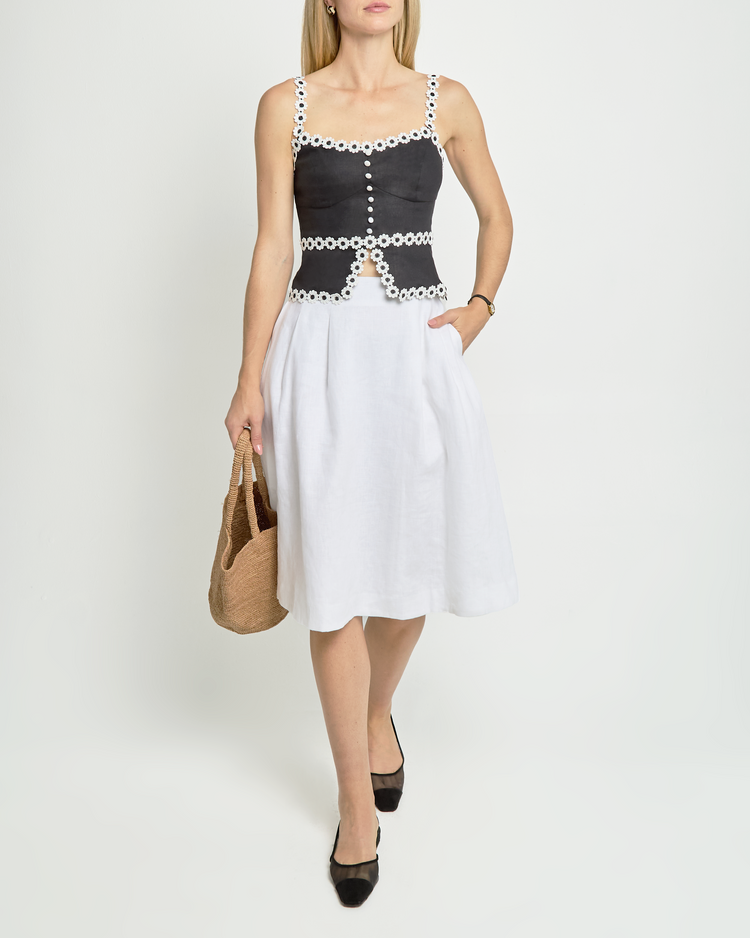 Lucie Linen Skirt
