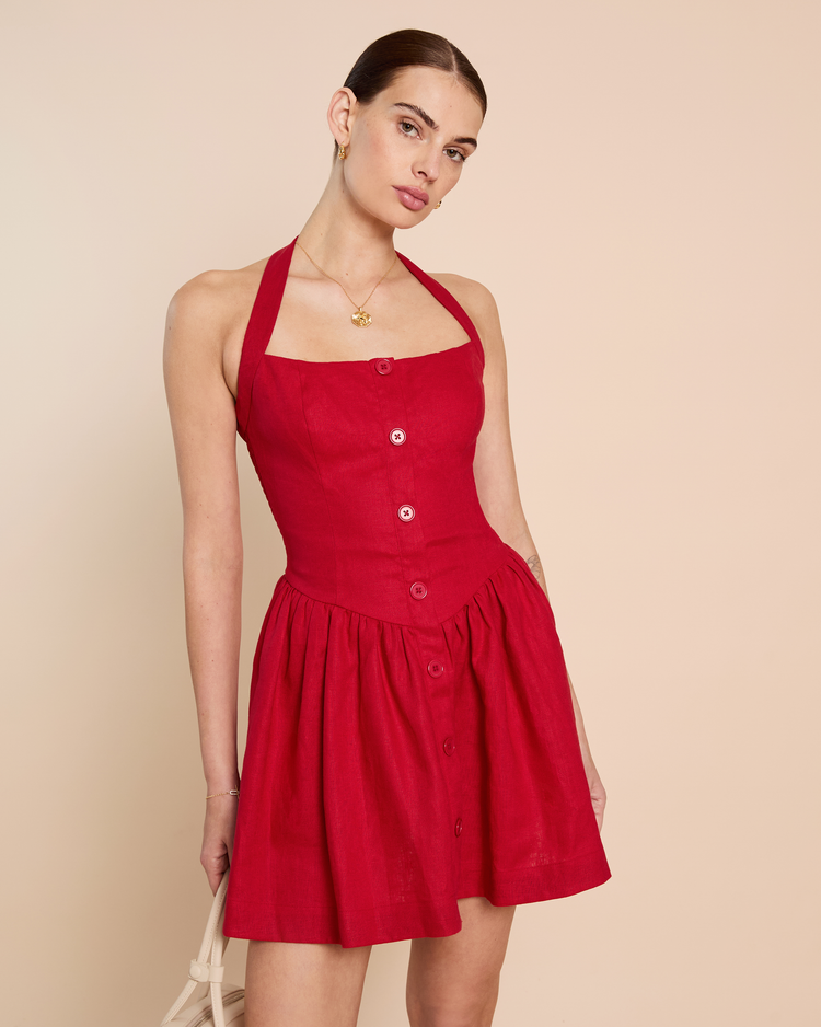 Piper Linen Mini Dress