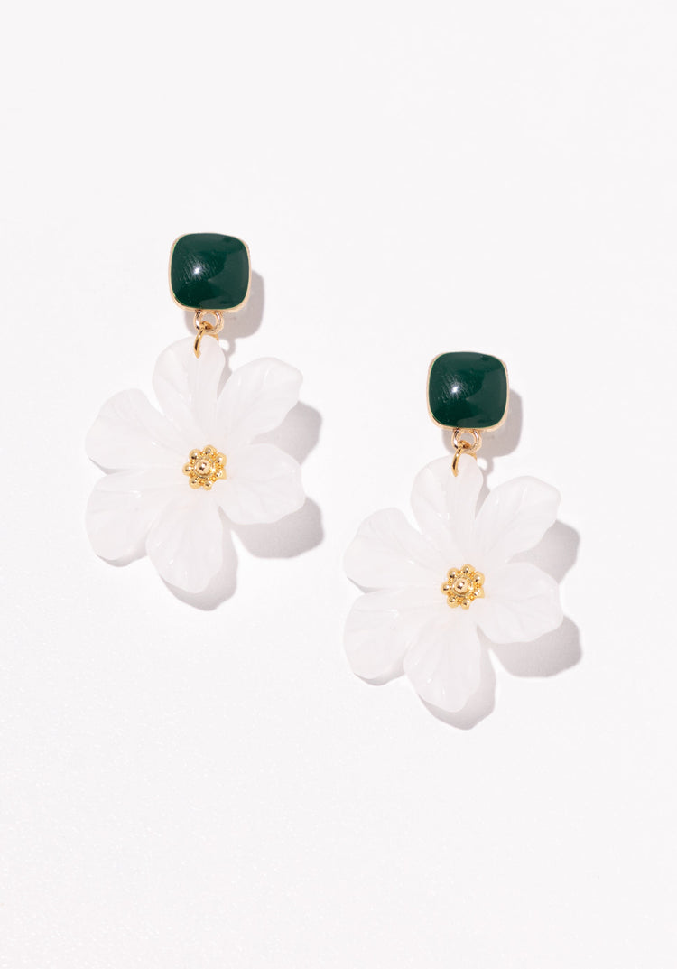 Daisy Blossom Drop Earrings