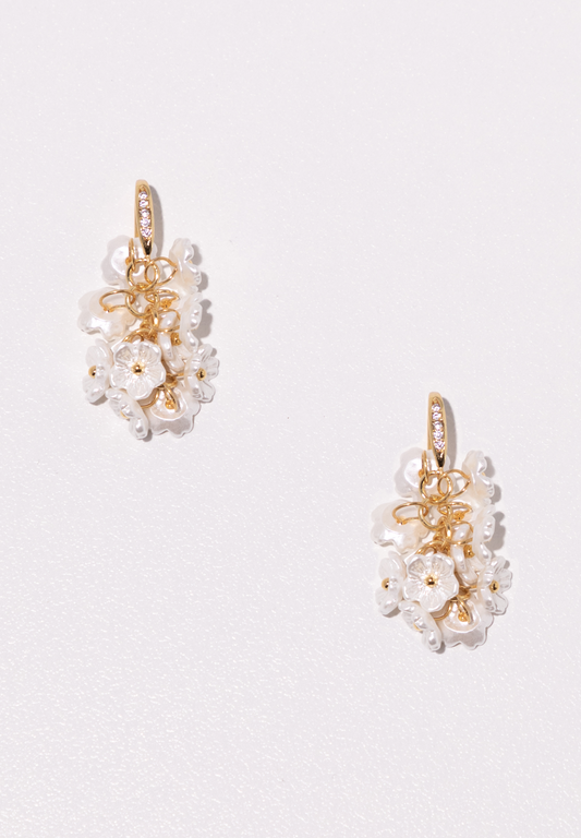 Flower Bouquet Dangle Earrings