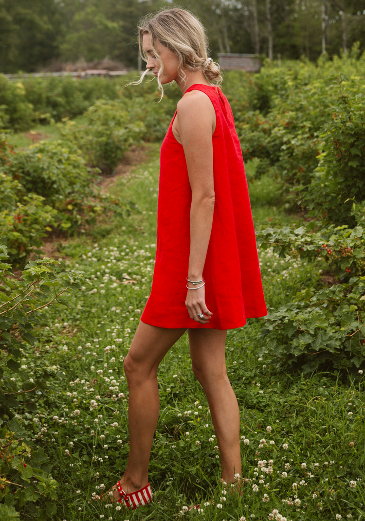 Zinnia Linen Mini Dress