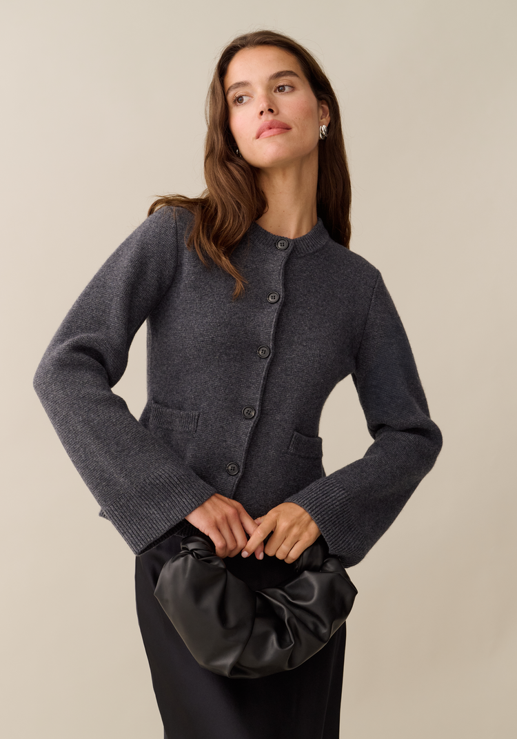 Averie Wool-Cashmere Cardigan