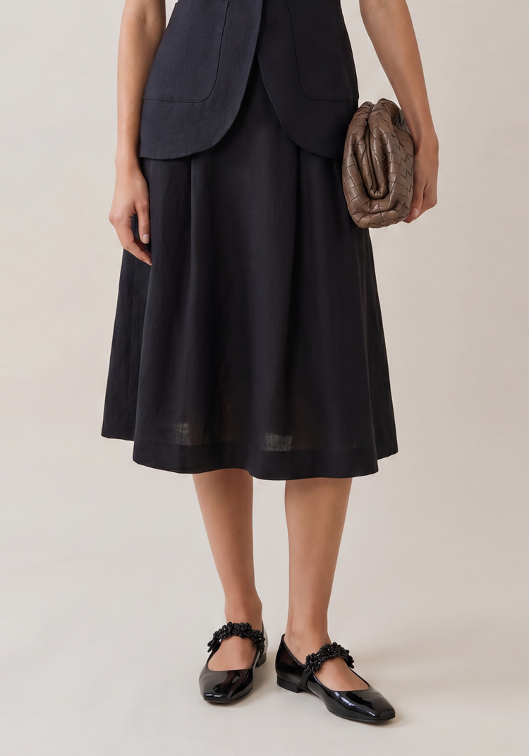 Lucie Linen Skirt