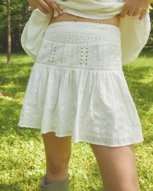 Faye Cotton Mini Skirt