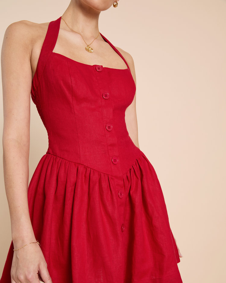 Piper Linen Mini Dress